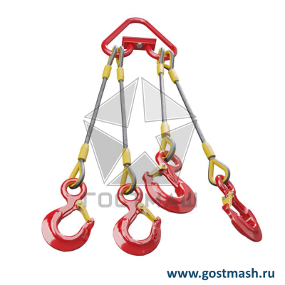 Канатный строп четырехветвевой 4СК-6,3